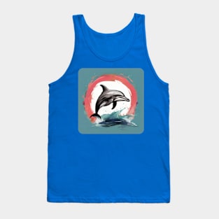 Dolphin Lover Gift,, Animal design, Dolphin Gift Tank Top